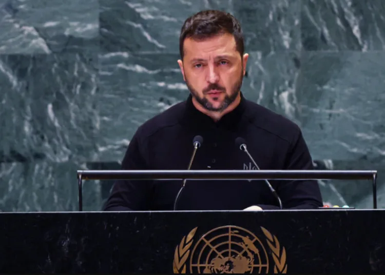 El presidente de Ucrania, Volodimir Zelenski, se despachó contra China en su discurso ante la ONU / Foto: France 24