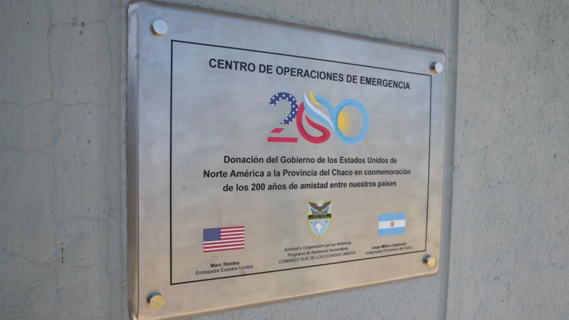 Estados Unidos afianza su vínculo con la Argentina e inaugura un centro de emergencias con tecnología de última generación en Neuquén