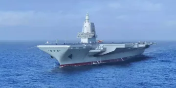 Como modifica el balance militar en el Indo Pacífico la puesta en servicio del portaviones chino Fujian / Crédito: Chinese MoD