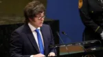 El Presidente Javier Milei dió un discurso con fuertes criticas a la ONU. Crédito: Reuters/Jeenah Moon