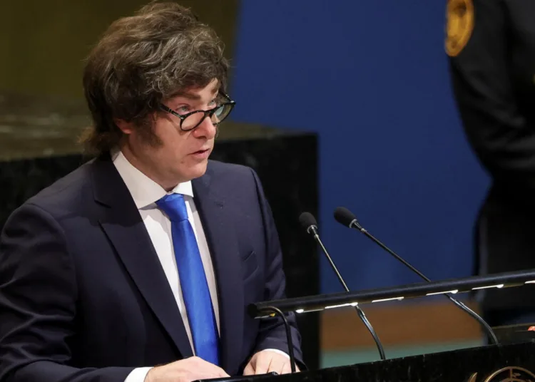 El Presidente Javier Milei dió un discurso con fuertes criticas a la ONU. Crédito: Reuters/Jeenah Moon