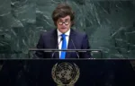 El presidente de Argentina, Javier Milei, ante la Asamblea General de la ONU