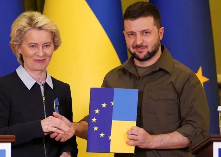 Von der Leyen y Zelenski