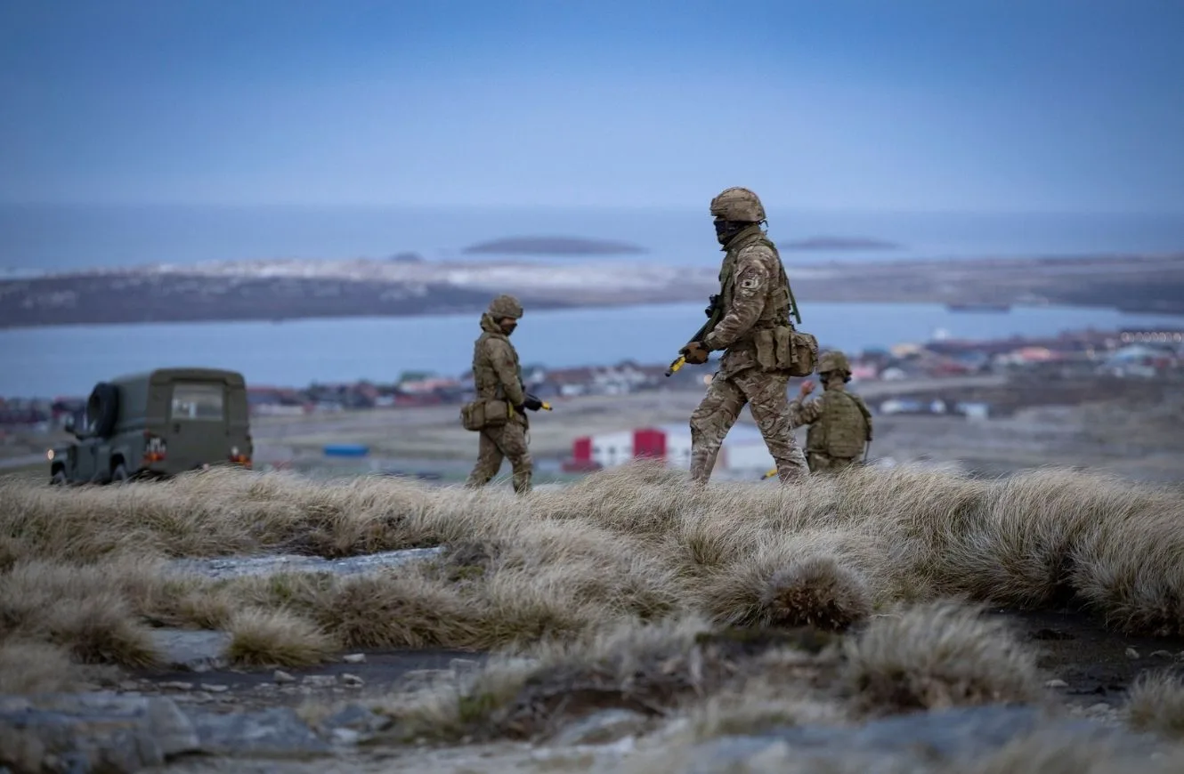 Ejercicios militar Malvinas. Crédito: BFSAI