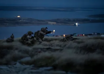 Ejercicios militar Malvinas. Crédito: BFSAI