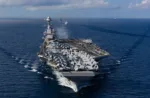 El portaviones USS Gerald Ford ya está en la zona operativa del Comando Sur para reforzar la operación militar de Estados Unidos en la zona / Créditos: Armada de los EE. UU - Masas Alyssa Joy