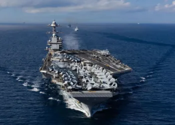 El portaviones USS Gerald Ford ya está en la zona operativa del Comando Sur para reforzar la operación militar de Estados Unidos en la zona / Créditos: Armada de los EE. UU - Masas Alyssa Joy