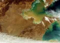 Imagen del Mar Amarillo. Créditos: European Space Agency