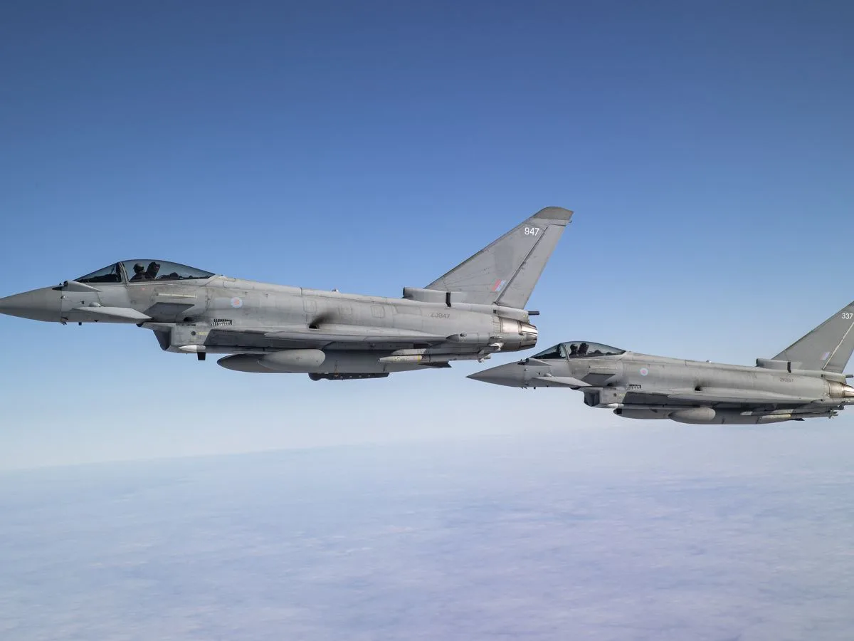 Typhoon MalvinaCréditos: Ministerio de defensa británico/Real Fuerza Aérea s