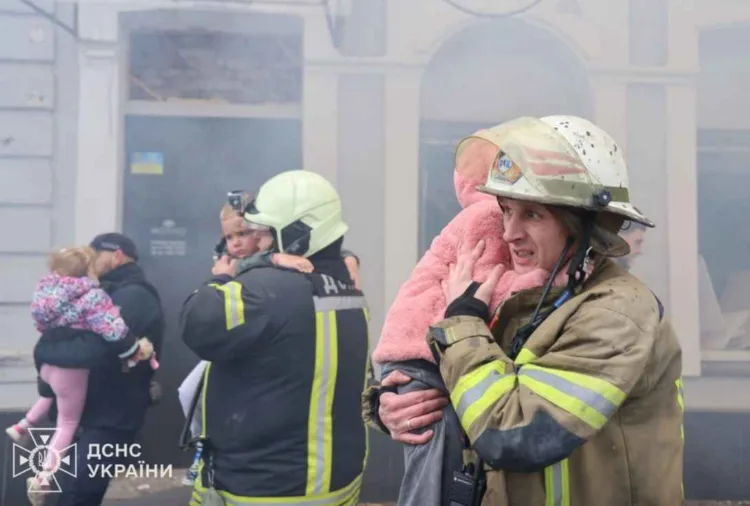 Rusia bombardeó un jardín de infantes en Ucrania / Crédito: Ukrinform