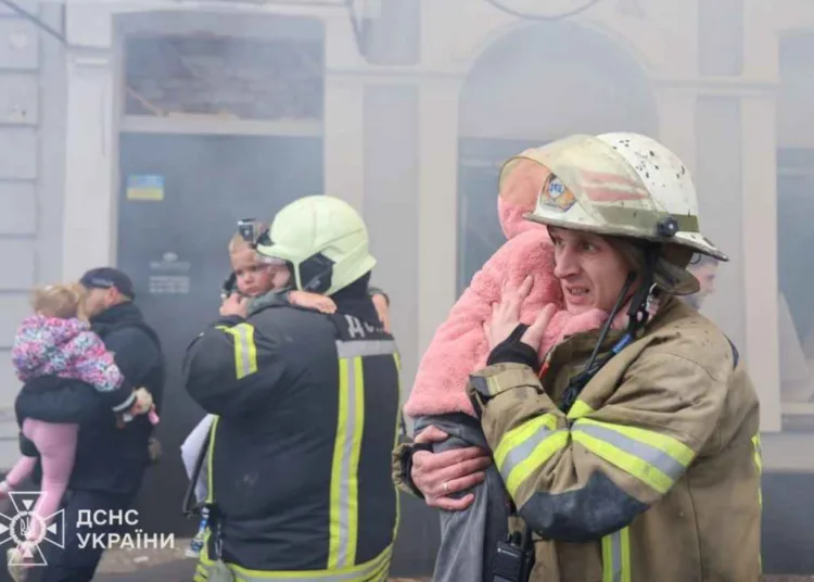 Rusia bombardeó un jardín de infantes en Ucrania / Crédito: Ukrinform