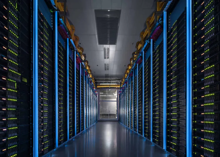 El centro de datos Zhangbei de Alibaba en la provincia de Hebei, en una imagen de 2016.
Crédito: Imaginechina vía AP Images