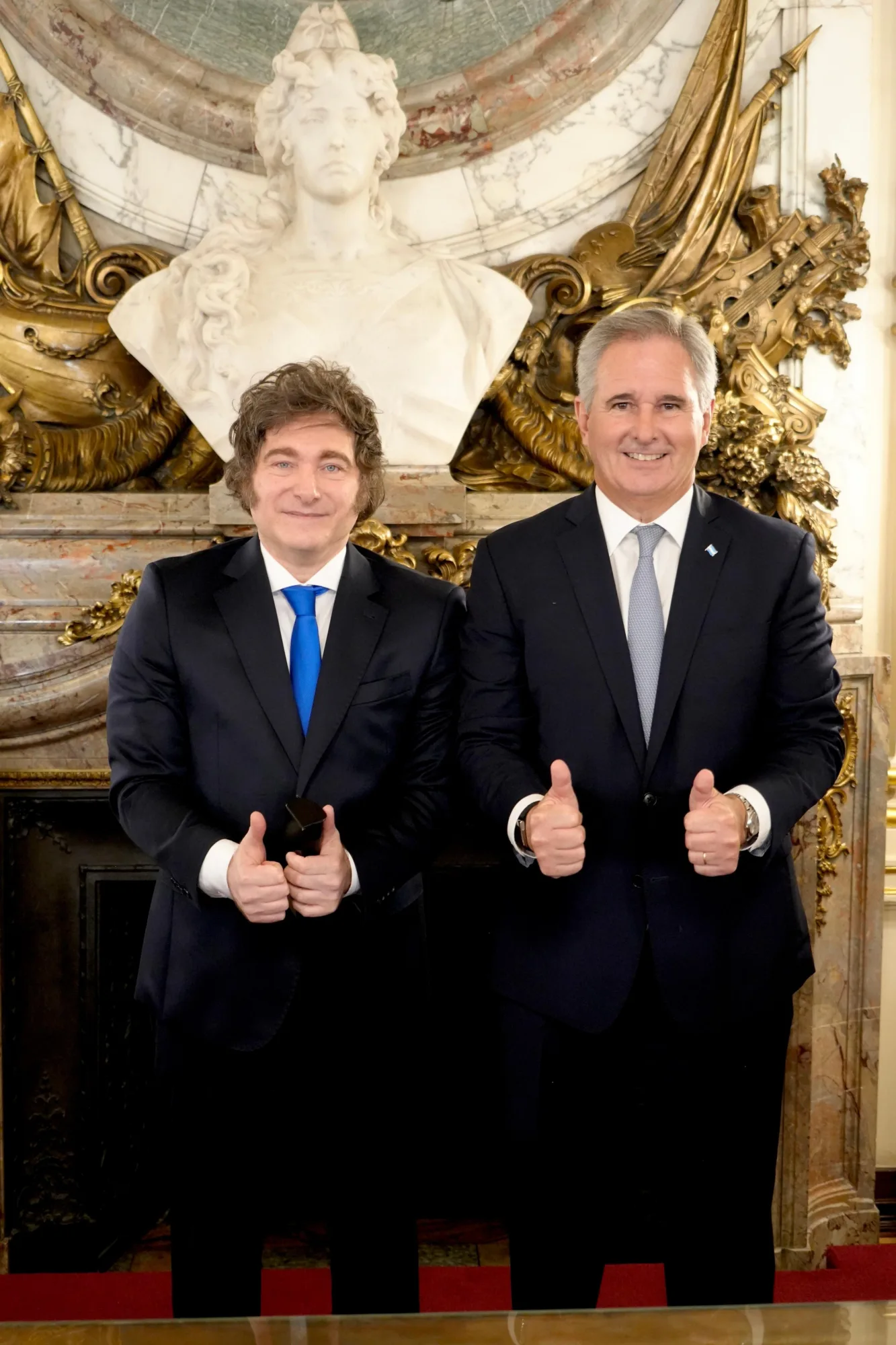 Pablo Quirno y Javier Milei 