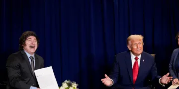 Trump y Milei, este martes en el marco de la Asamblea General de la ONU, en Nueva York.
