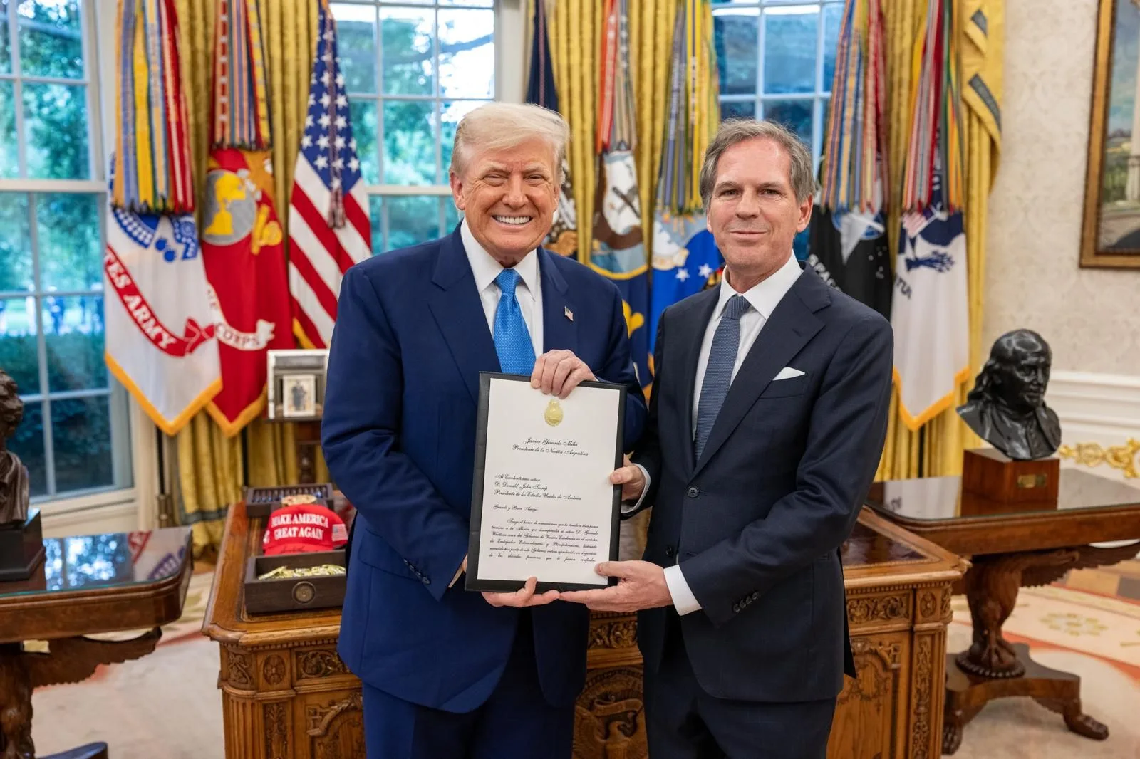 Argentina afirma que el acuerdo de libre comercio con Estados Unidos “está prácticamente terminado”