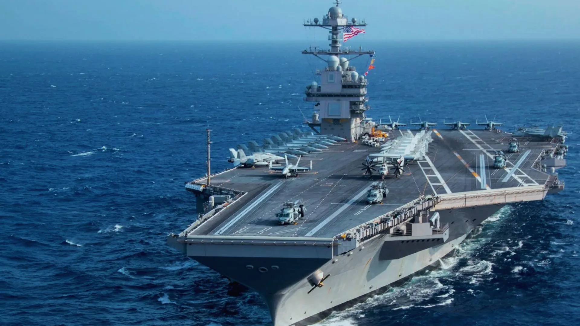 El portaaviones USS Gerald R. Ford ya opera en el Caribe bajo el Comando Sur de EE. UU.