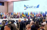 Cumbre UE-CELAC en Santa Marta, Colombia, el 9 de noviembre.  
Presidencia de Colombia