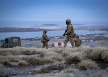 Ejercicios militares en las Islas Malvinas. Crédito: BFSAI