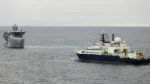El RFA Proteus se acerca al Yantar en el mar de Irlanda en noviembre 2024. Créditos: NavyLookout