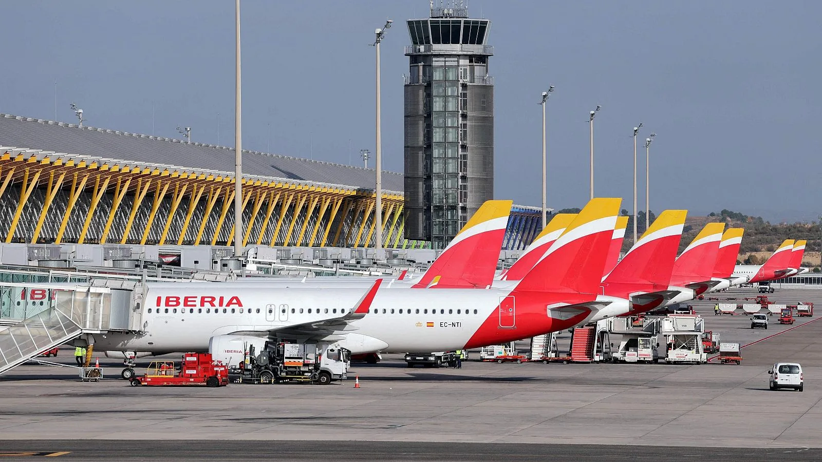 Aviones en tierra en el Aeropuerto Simón Bolivar en Maiquetía, Venezuela Juan BARRETO / AFP