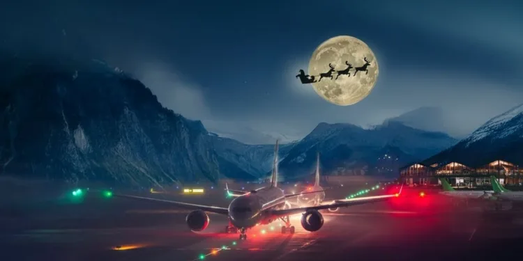 Santa Tracker. Crédito: Flightradar24