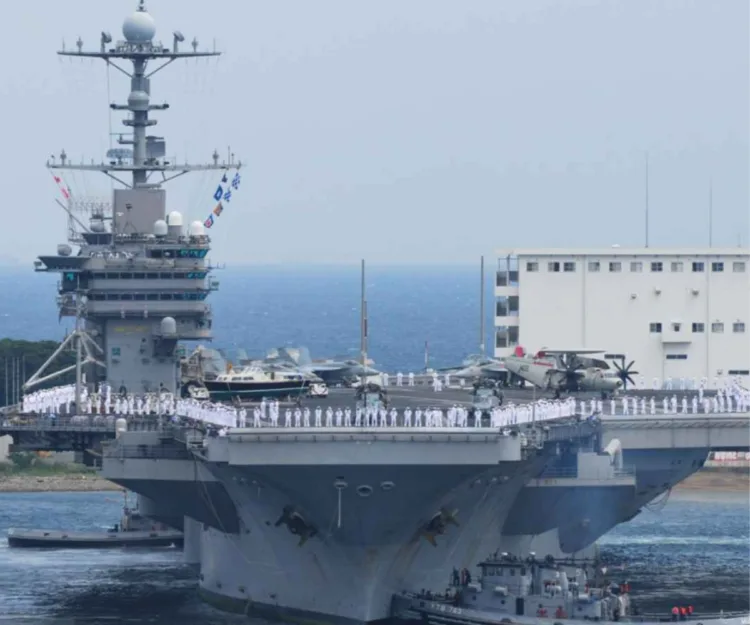 El regreso del USS George Washington a Japón provocó una protesta / Créditos: The National Interest