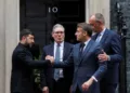 Zelenski con líderes europeos