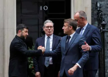 Zelenski con líderes europeos