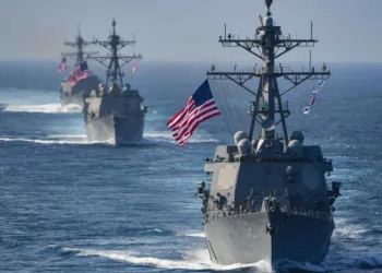 Barcos estadounidenses en el Pacífico