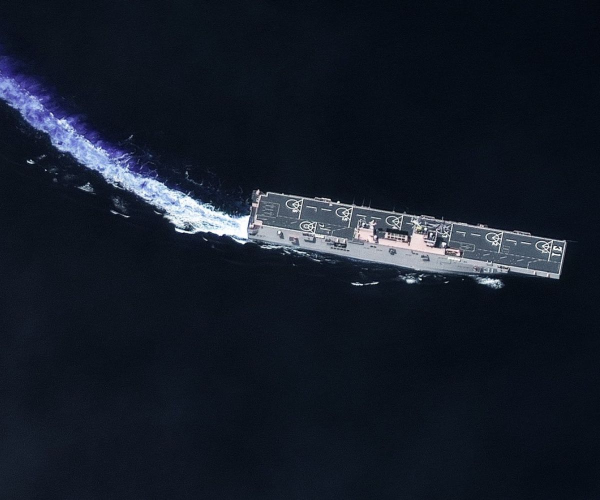 Buques de guerra chinos en el mar de Filipinas.