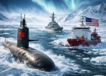 La competencia estratégica entre China y Estados Unidos por el Ártico. Créditos: imagen generada con Inteligencia Artificial/Escenario Mundial