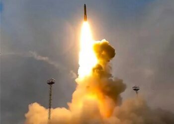 Misil balístico ruso de alcance intermedio Oreshnik. Créditos: Red de Integración de Datos OE (ODIN)