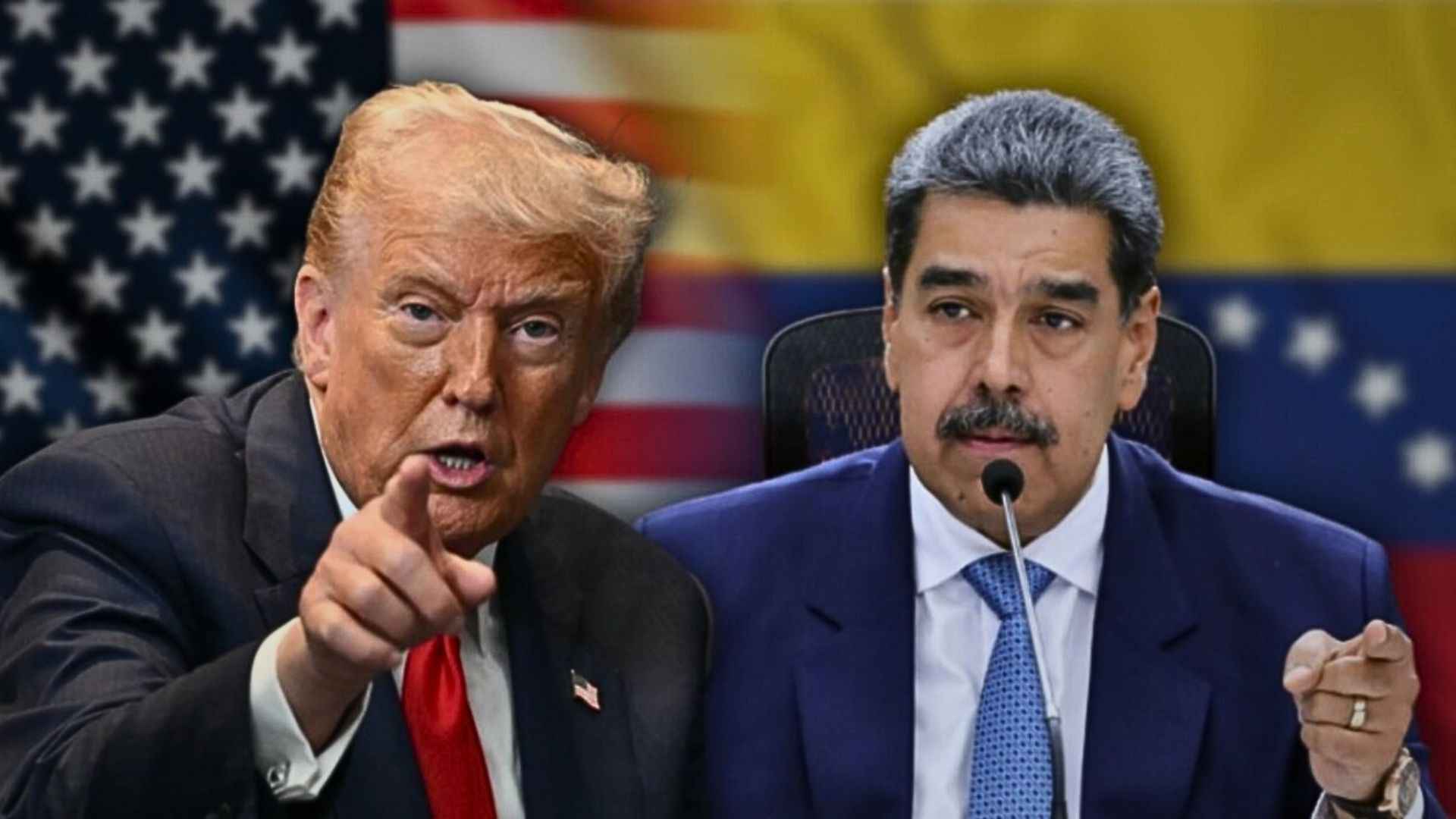 El presidente de Estados Unidos, Donald Trump y el de Venezuela, Nicolás Maduro
