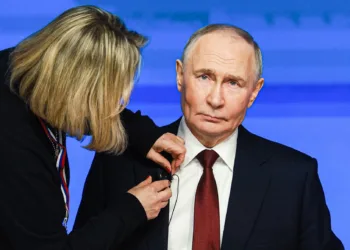 Antes del inicio de Resultados del Año con Vladimir Putin. Foto: Vladimir Smirnov, TASS