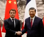 Xi Jinping y Emmanuel Macron