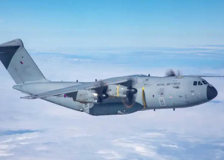 Airbus A400M Atlas de la Real Fuerza Aérea Británica (RAF).