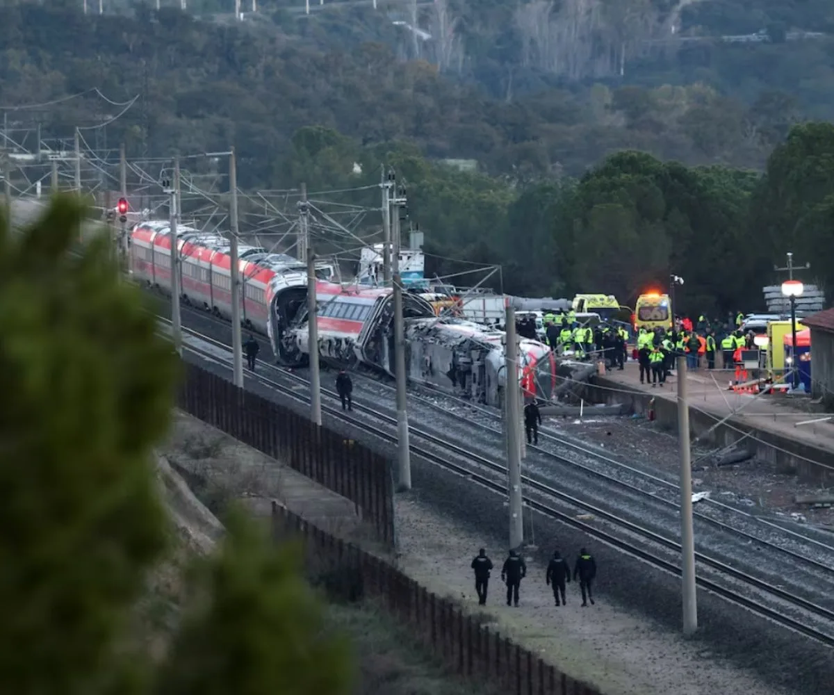 Tren descarrilado en España, cerca de Adamuz, Córdoba