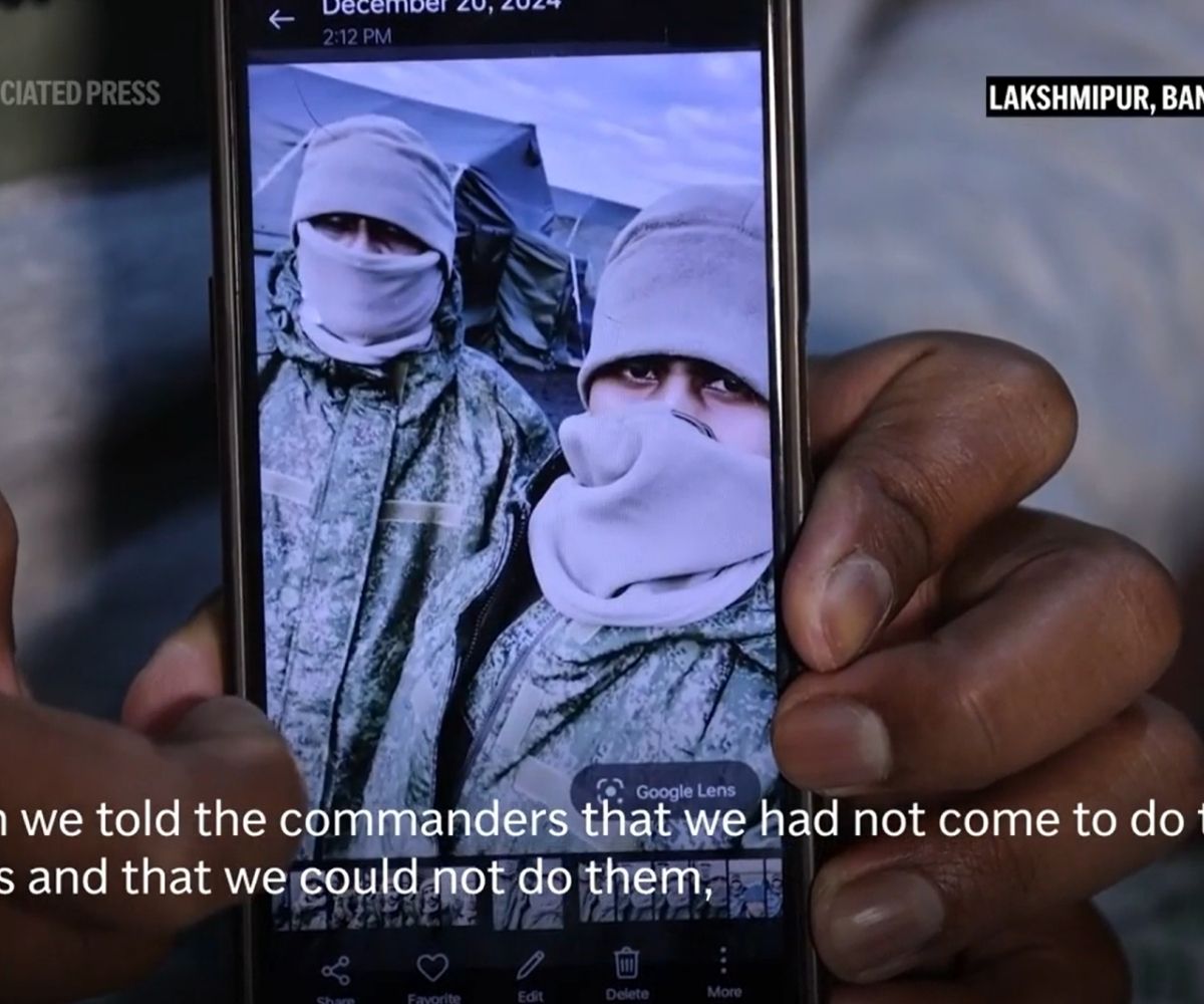 Soldados de Bangladesh en Rusia