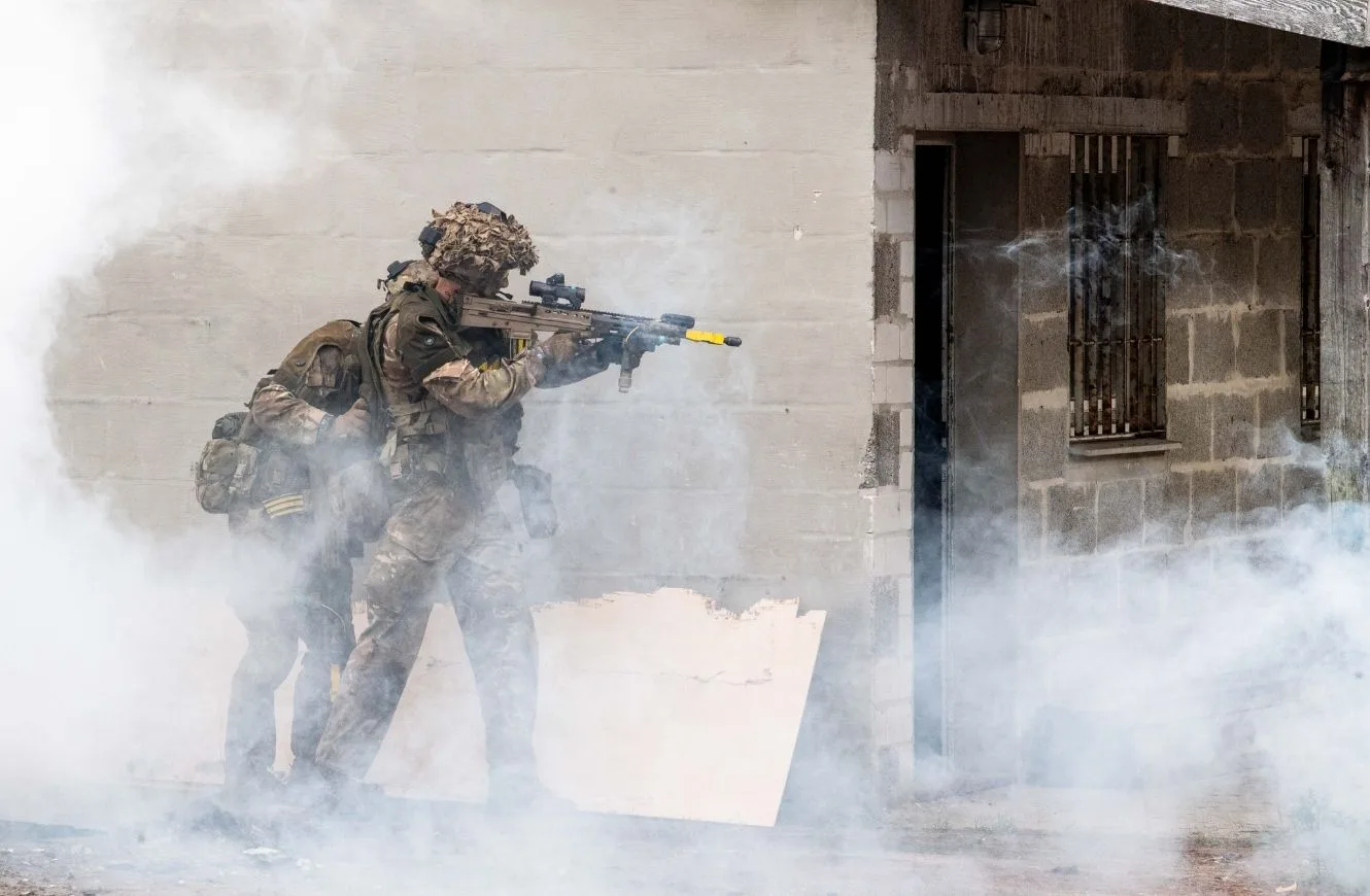 Ejercicio Corazón de Rinoceronte. Crédito Ejército Británico vía X