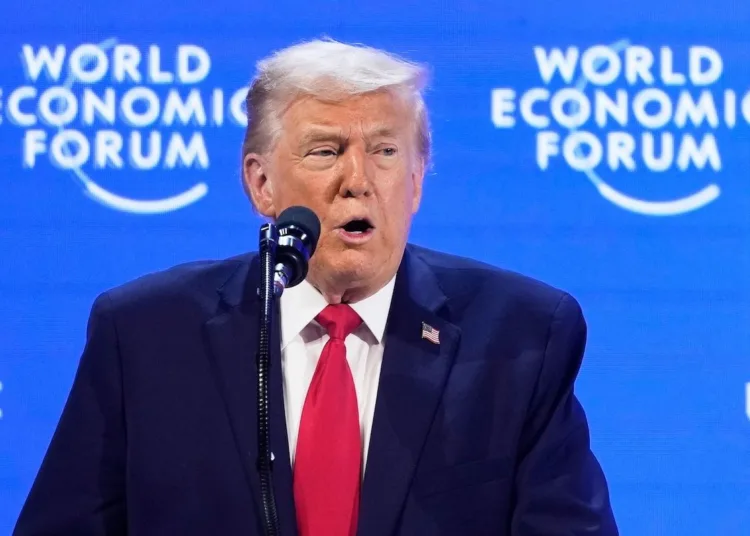 Donald Trump en Davos, Suiza. 21 de enero del año 2026. Crédito: CNN