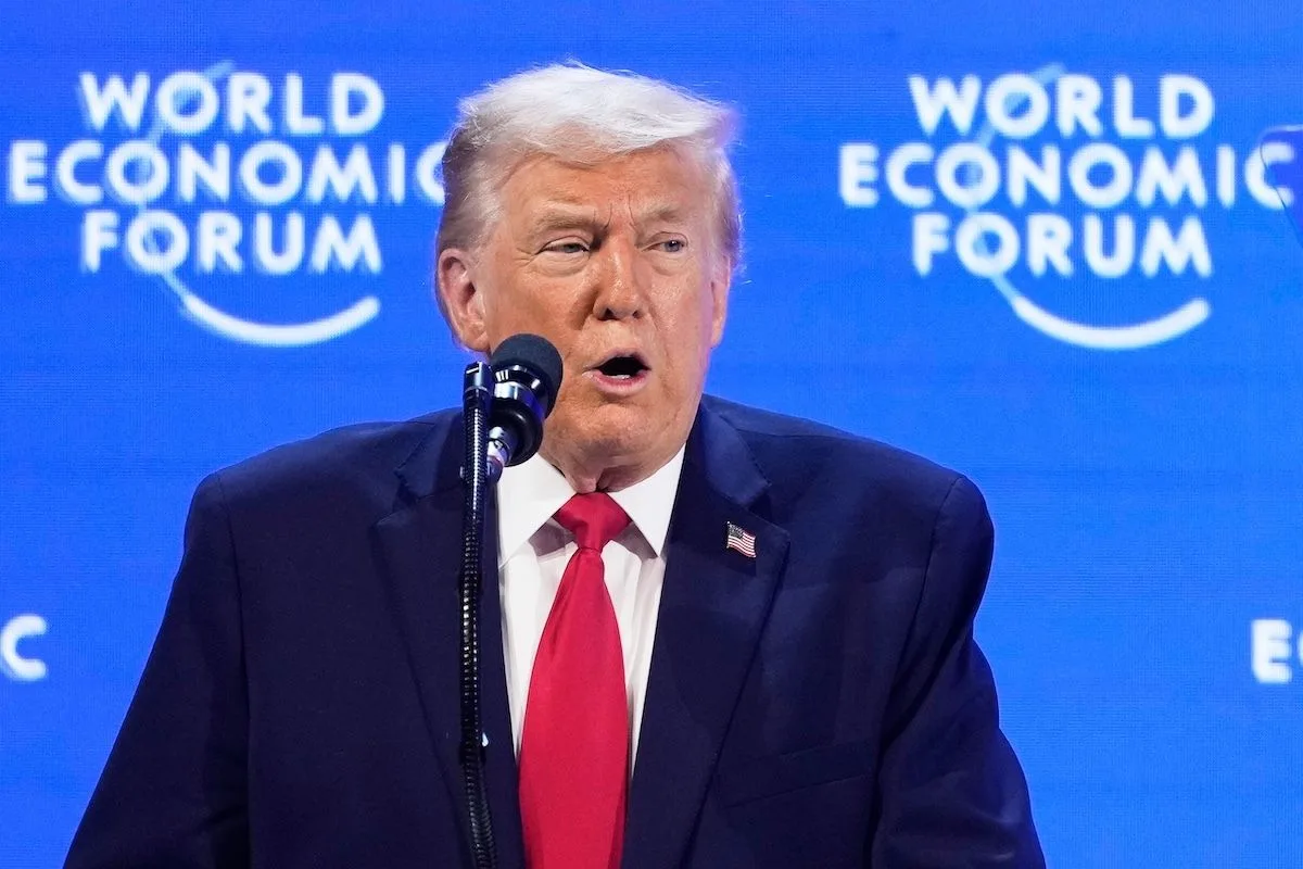 Donald Trump en Davos, Suiza. 21 de enero del año 2026. Crédito: CNN