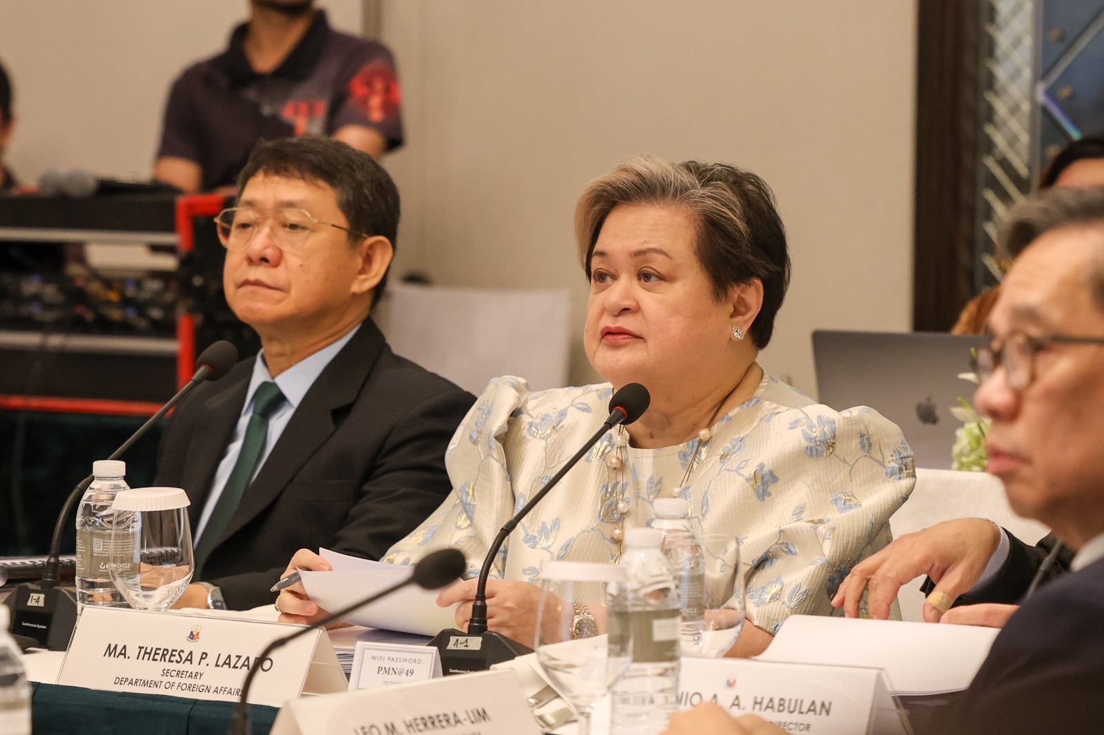 Secretaria de Asuntos Exteriores de la República de Filipinas, Ma. Theresa P. Lazaro. Crédito: X