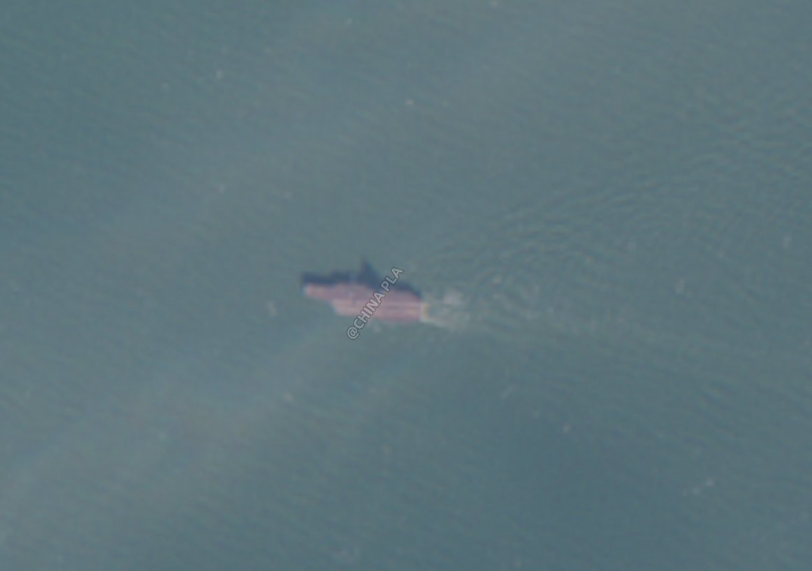 El 25 de enero, el portaaviones Fujian (CV-18) de la Armada china realizó un entrenamiento en el mar de Bohai. Crédito: CHINA PLA
