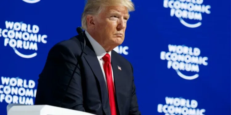 Donald Trump en el foro de Davos