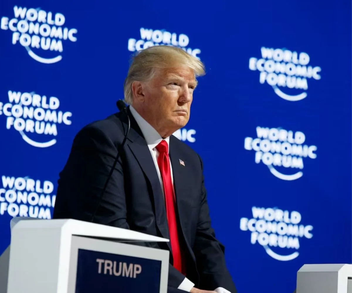 Donald Trump en el foro de Davos