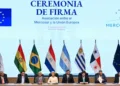 Firma del Acuerdo Mercosur - Unión Europea. Crédito: AP