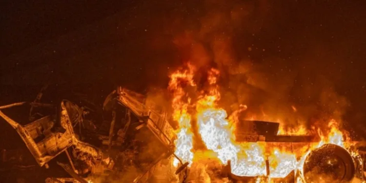 Bombardeo en Ucrania