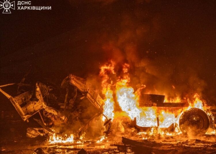 Bombardeo en Ucrania