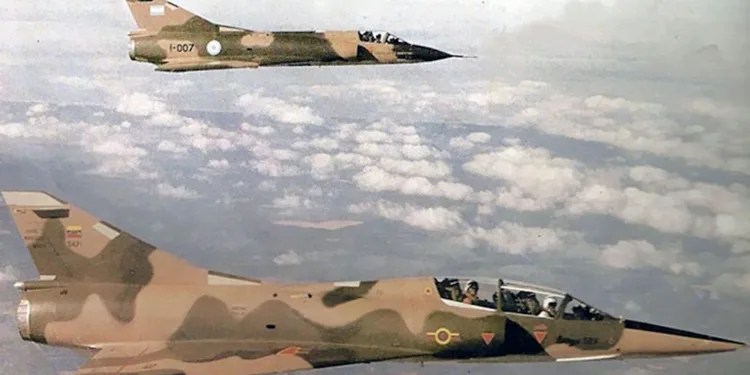 Aviones Mirage de la Fuerza Aéra Argentina y de la Fuerza Aérea de Venezuela. Crédito: archivo