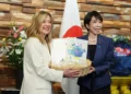 La primera ministra italiana, Giorgia Meloni y la Primer Ministro de Japon Sanae Takaichi. Crédito: AP